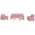 Set de canapele cu perne, 4 piese, gri închis, catifea GartenMobel Dekor