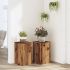 Suporturi de plante, 2 buc., alb, 30x30x50 cm, lemn prelucrat GartenMobel Dekor
