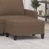 Taburet, gri închis, 70x55x41 cm, material textil GartenMobel Dekor