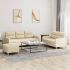 Set de canapele cu perne, 3 piese, gri închis, textil GartenMobel Dekor