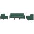 Set de canapele cu perne/rulouri, 4 piese, gri deschis, catifea GartenMobel Dekor