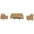 Set de canapele cu perne, 4 piese, gri închis, catifea GartenMobel Dekor