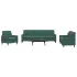 Set de canapele cu perne, 4 piese, galben, catifea GartenMobel Dekor