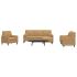 Set de canapele cu perne/rulouri, 4 piese, gri închis, catifea GartenMobel Dekor
