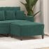 Taburet, gri deschis, 70x55x41 cm, catifea GartenMobel Dekor
