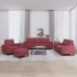 Set de canapele, 4 piese, gri închis, material textil GartenMobel Dekor