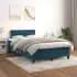 Pat box spring cu saltea, verde închis, 120x200 cm, catifea GartenMobel Dekor