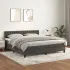 Pat box spring cu saltea, verde închis, 180x200 cm, catifea GartenMobel Dekor