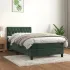 Pat box spring cu saltea, verde închis, 180x200 cm, catifea GartenMobel Dekor