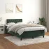 Pat box spring cu saltea, verde închis, 180x200 cm, catifea GartenMobel Dekor