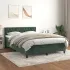 Pat box spring cu saltea, verde închis, 180x200 cm, catifea GartenMobel Dekor
