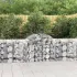 Coșuri gabion arcuite 2 buc., 300x30x80/100 cm, fier galvanizat GartenMobel Dekor