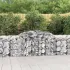 Coșuri gabion arcuite 2 buc., 300x30x80/100 cm, fier galvanizat GartenMobel Dekor