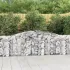 Coșuri gabion arcuite 2 buc., 300x30x80/100 cm, fier galvanizat GartenMobel Dekor