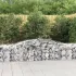 Coșuri gabion arcuite 2 buc., 300x30x80/100 cm, fier galvanizat GartenMobel Dekor