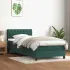 Pat box spring cu saltea, verde închis, 180x200 cm, catifea GartenMobel Dekor