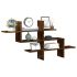 Raft de perete, alb, 124,5x18x60,5 cm, lemn prelucrat GartenMobel Dekor