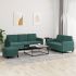 Set de canapele, 3 piese, gri deschis, catifea GartenMobel Dekor