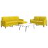 Set de canapele cu perne, 3 piese, gri închis, catifea GartenMobel Dekor