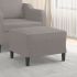 Taburet, negru, 60x50x41 cm, material textil GartenMobel Dekor