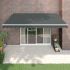 Copertină retractabilă, antracit, 4,5x3 m, textil și aluminiu GartenMobel Dekor