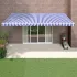 Copertină retractabilă, antracit, 4x3 m, textil și aluminiu GartenMobel Dekor