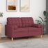 Perne decorative, 2 buc., gri închis, Ø15x50 cm, textil GartenMobel Dekor