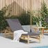 Sezlong 55x199x30 cm bambus GartenMobel Dekor