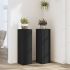 Suporturi de plante, 2 buc., alb, 25x25x80 cm, lemn prelucrat GartenMobel Dekor