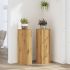 Suporturi de plante, 2 buc., alb, 25x25x80 cm, lemn prelucrat GartenMobel Dekor