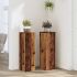 Suporturi de plante, 2 buc., alb, 25x25x80 cm, lemn prelucrat GartenMobel Dekor