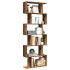 Bibliotecă/separator 6 niveluri stejar maro 70x24x193 cm lemn GartenMobel Dekor