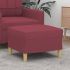 Taburet, negru, 60x50x41 cm, material textil GartenMobel Dekor