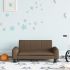 Canapea pentru copii, negru, 70x45x30 cm, material textil GartenMobel Dekor