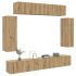 Set de dulapuri TV, 6 piese, stejar sonoma, lemn prelucrat GartenMobel Dekor