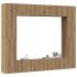 Set de dulapuri TV, 8 piese, stejar sonoma, lemn prelucrat GartenMobel Dekor