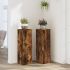 Suporturi de plante, 2 buc., alb, 25x25x80 cm, lemn prelucrat GartenMobel Dekor