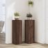 Suporturi de plante, 2 buc., alb, 25x25x80 cm, lemn prelucrat GartenMobel Dekor