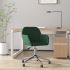 Scaun de birou pivotant, gri deschis, material textil GartenMobel Dekor