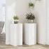 Suporturi de plante, 2 buc., alb, 15x15x20 cm, lemn prelucrat GartenMobel Dekor