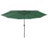 Umbrelă soare de grădină cu LED-uri, negru, 400 cm GartenMobel Dekor