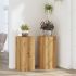 Suporturi de plante, 2 buc., alb, 30x30x70 cm, lemn prelucrat GartenMobel Dekor