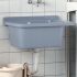 Chiuvetă lavoar pentru montare pe perete gri 40x40x24 cm rășină GartenMobel Dekor
