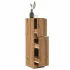 Dulap de farmacie stejar fumuriu, 30x41x118 cm, lemn prelucrat GartenMobel Dekor