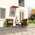 Copertină retractabilă, portocaliu și maro, 300 x 150 cm GartenMobel Dekor