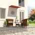 Copertină retractabilă, portocaliu și maro, 300 x 150 cm GartenMobel Dekor