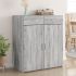 Dulap, gri beton, 80x42,5x93 cm, lemn prelucrat GartenMobel Dekor