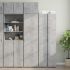 Dulap depozitare slim alb 50x42,5x225 cm lemn prelucrat GartenMobel Dekor