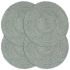Naproane, 6 buc., alb, 38 cm, iută, rotund GartenMobel Dekor