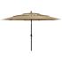 Umbrelă grădină cu 3 niveluri, stâlp aluminiu, negru, 3,5 m GartenMobel Dekor